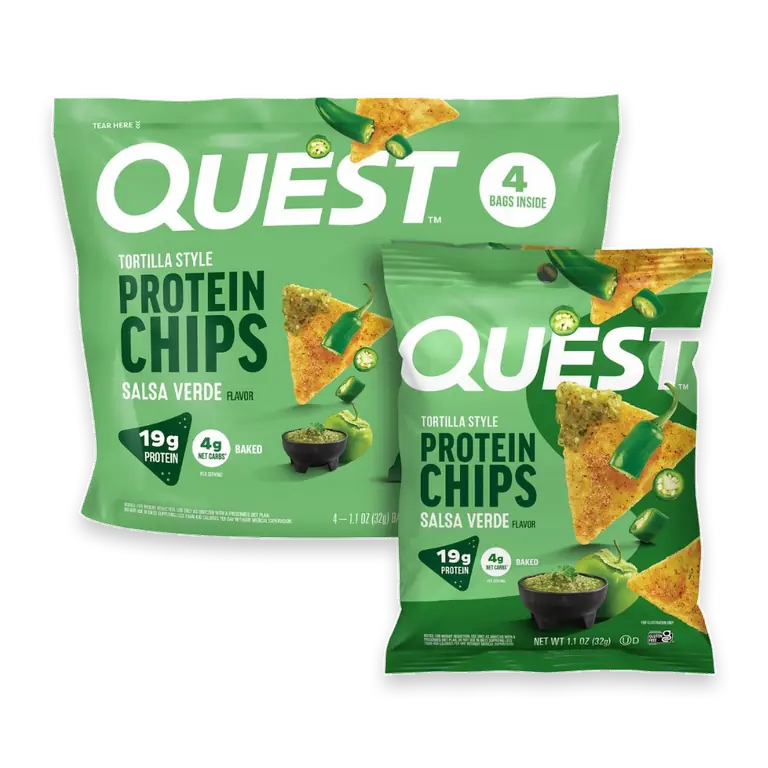 Tortilla Style Salsa Verde Protein Chips