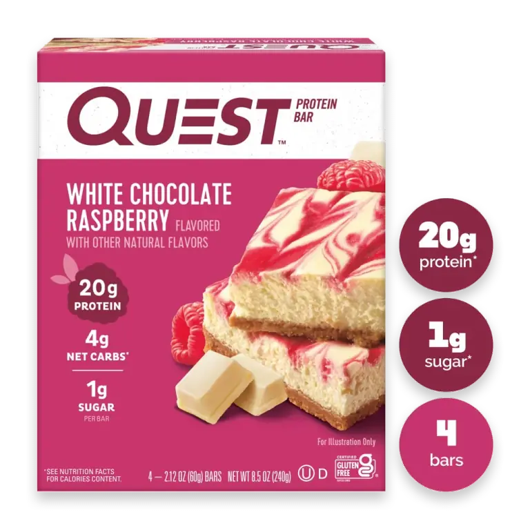 White Chocolate Raspberry Protein Bars