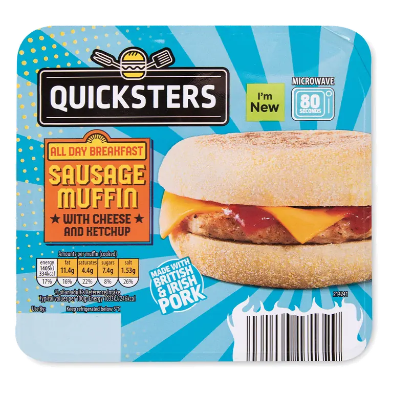All Day Breakfast Sausage Muffin