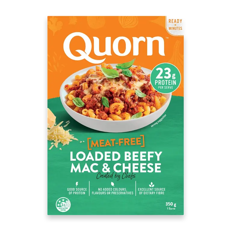 Meat-Free Loaded Beefy Mac & Cheese