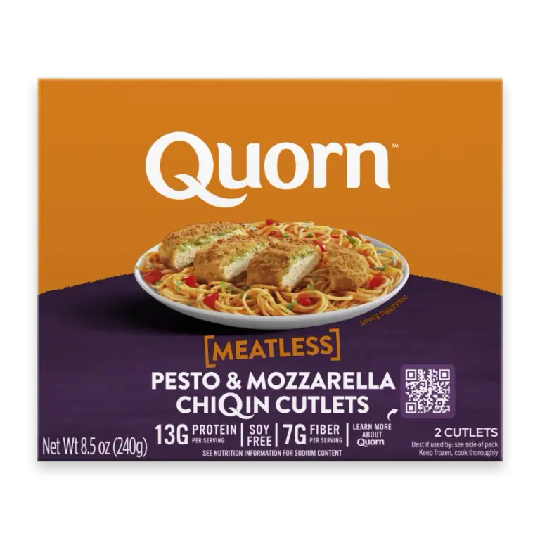 Meatless Pesto & Mozzarella ChiQin Cutlets