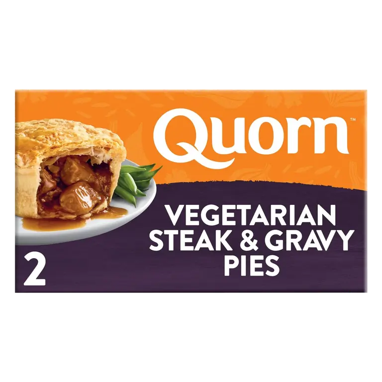 Steak & Gravy Vegetarian Pies x 2 400g