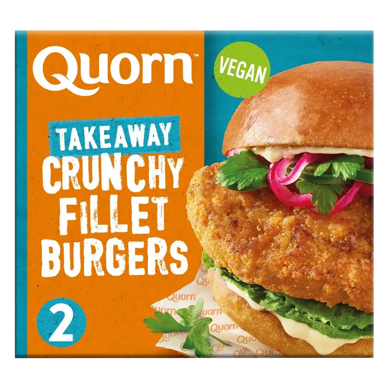 Takeaway Crunchy Fillet Vegan Burgers x 2 190g