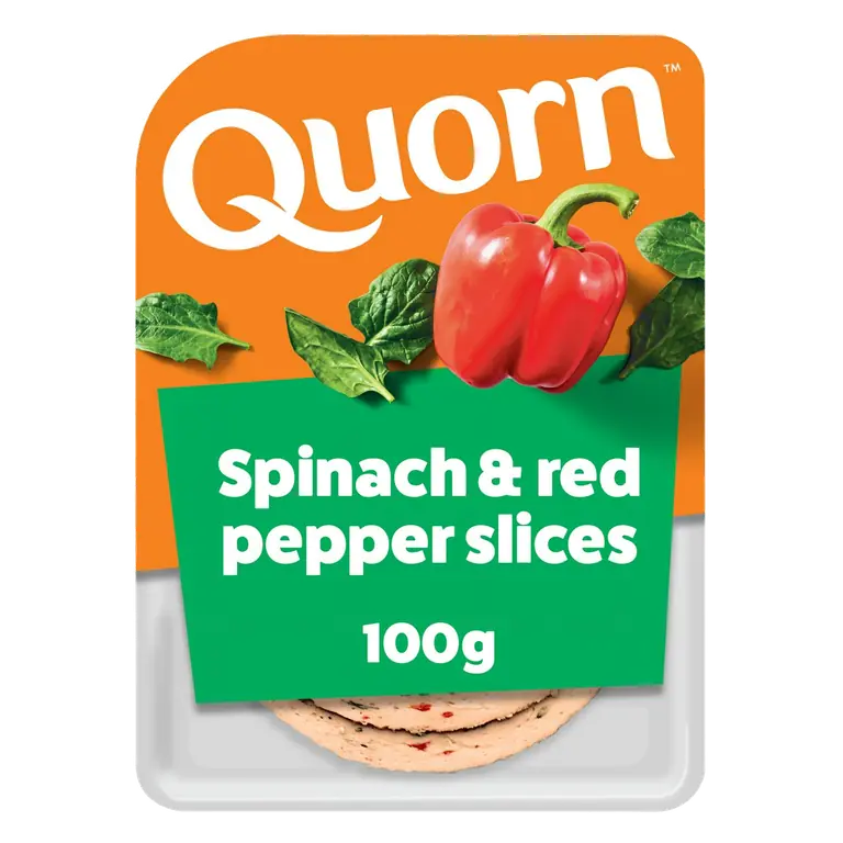 Vegetarian Spinach & Red Pepper Slices 100g