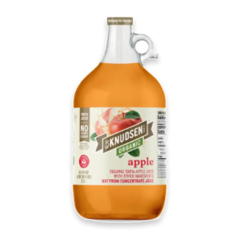 Organic Apple 100% Juice Glass Bottle