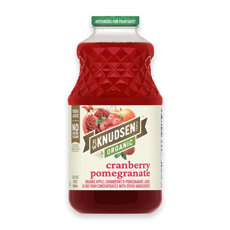 Organic Cranberry Pomegranate 100% Juice Bottle