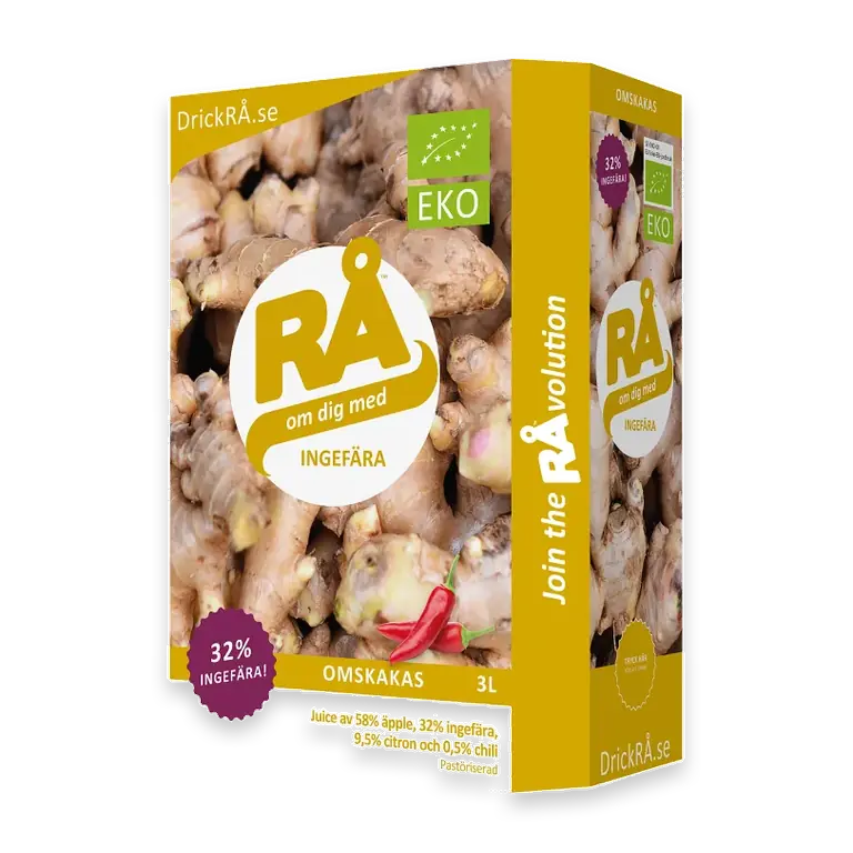 Råsaft Juice Ingefära Bag-In-Box Ekologisk 3l