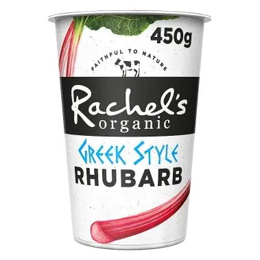 Rachels Dairy Rhubarb Organic Greek Style Yogurt