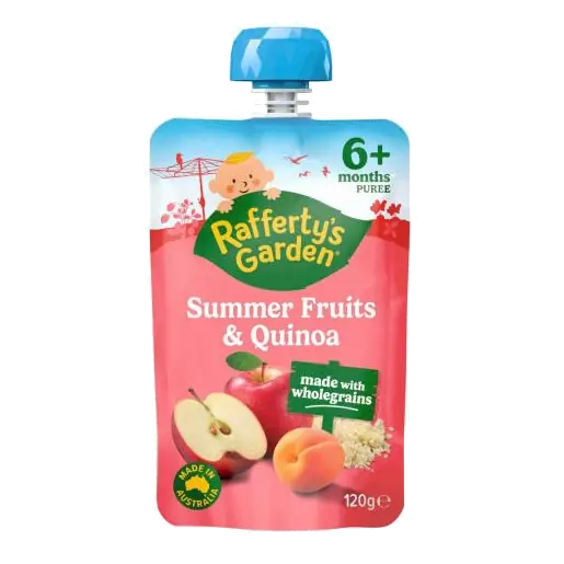 Summer Fruits & Quinoa Baby Food Prebiotics Pouch 6+ Months