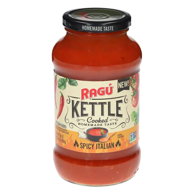 Kettle Cooked No Sugar Added Spicy Italian Pasta Sauce