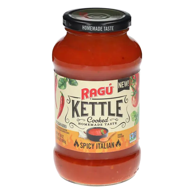 Ragu Kettle Cooked Spicy Italian Sauce