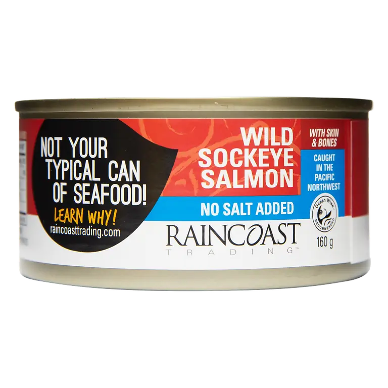 Wild Sockeye Salmon No Salt Added 160 g