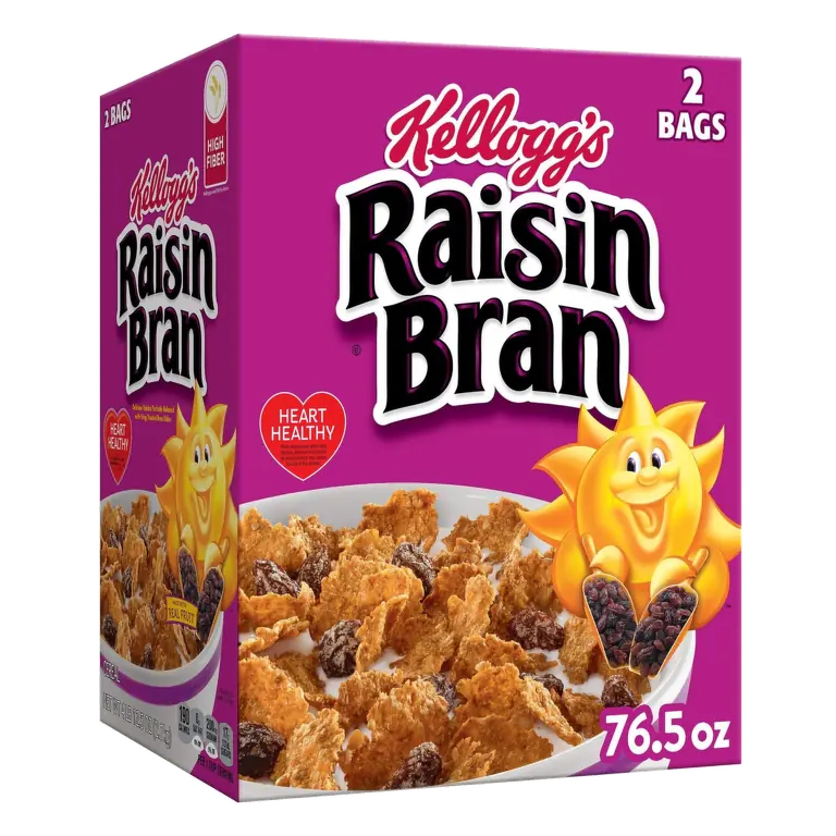Delicious Raisins Perfectly Balanced with Crisp, Toasted Bran Flakes
