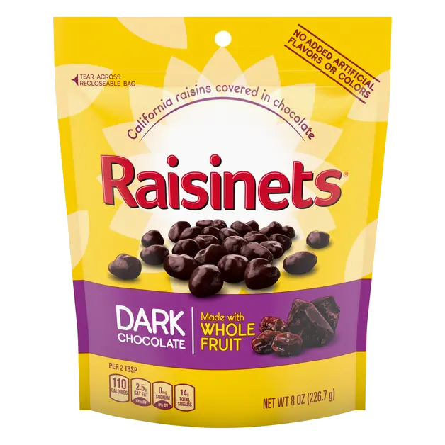 Dark Chocolate Candy Covered Raisins