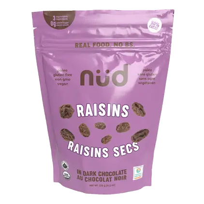 Nud Raisins In Dark Chocolate 120 g