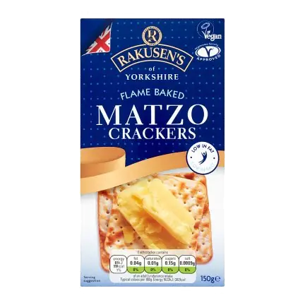 Flame Baked Matzo Crackers