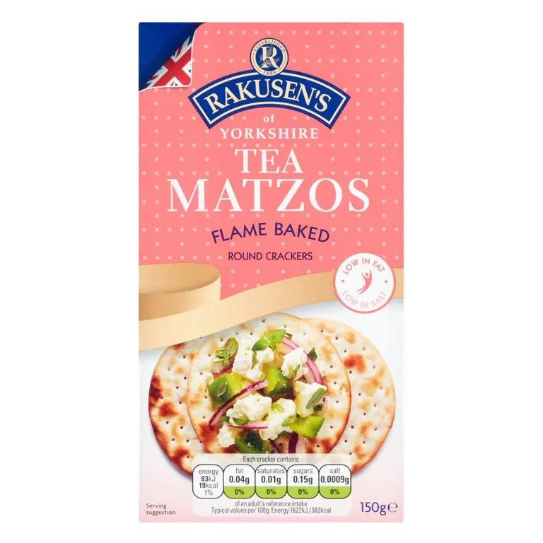 Tea Matzos Flame Baked Crackers