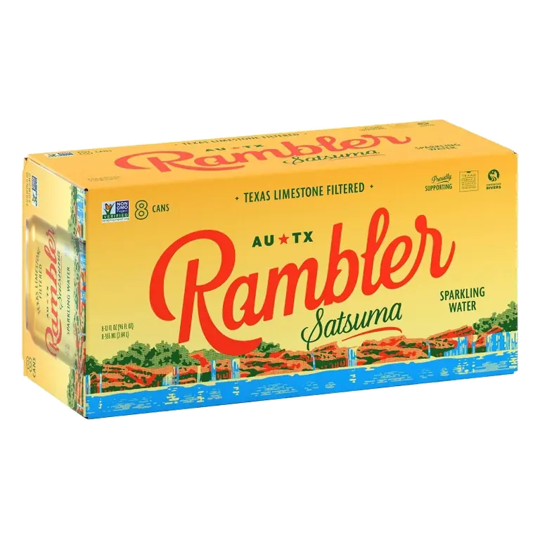Rambler Satsuma Sparkling Water, 8pk/12 fl oz Cans