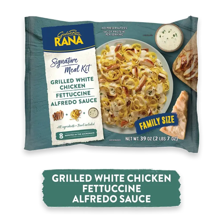 Chicken Fettuccine with Alfredo Sauce Family Size Meal Kit