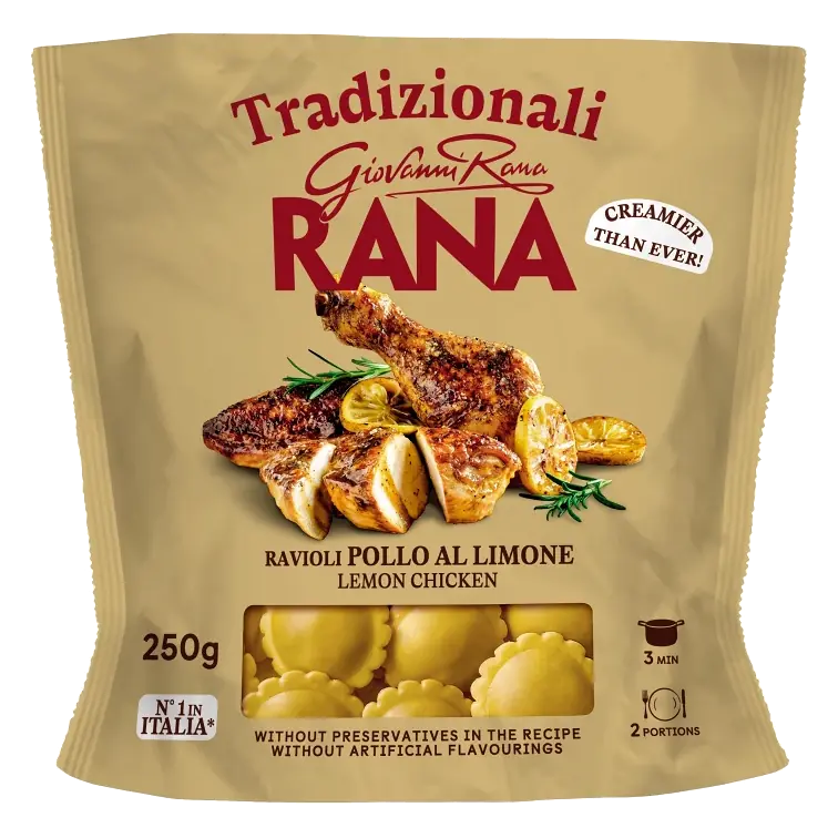 Färsk pasta Ravioli Kyckling och Citron 250g