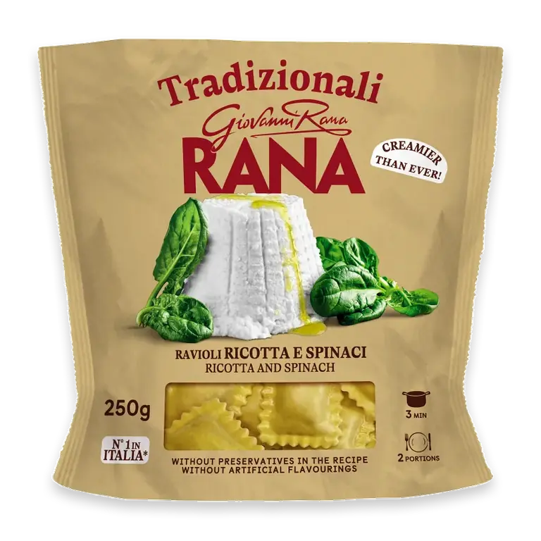 Färsk Pasta Ravioli Ricotta och Spenat 250g