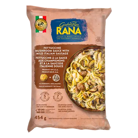 Fettuccine Mushroom Sauce With Mild Italian Sausage 454 g