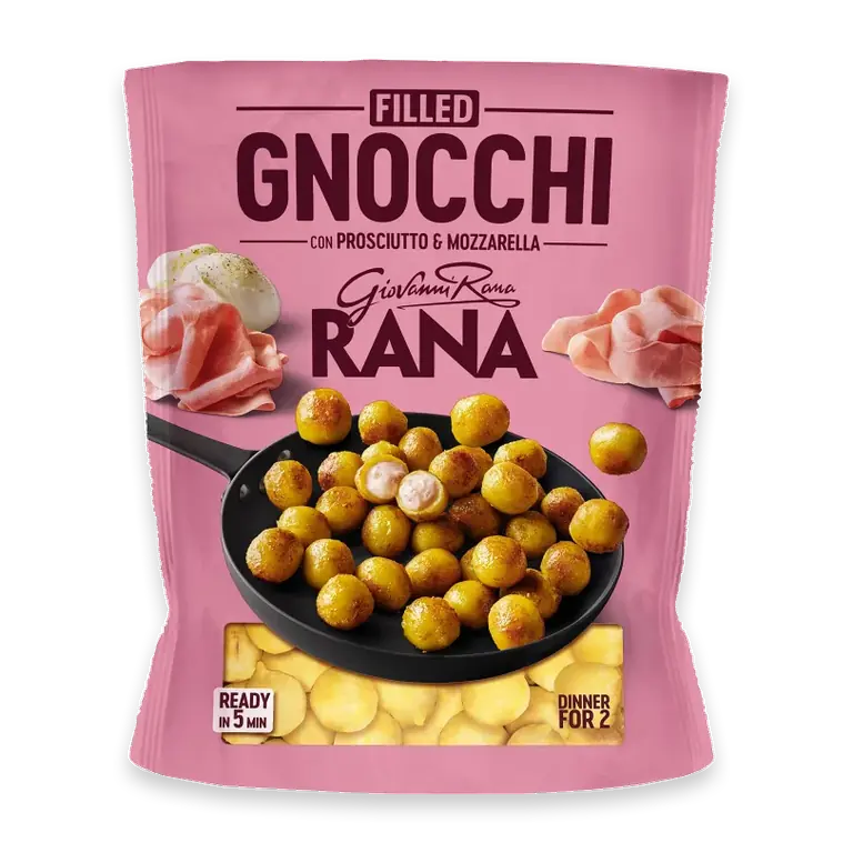 Fylld Gnocchi Skinka och Mozzarella Färsk 280g