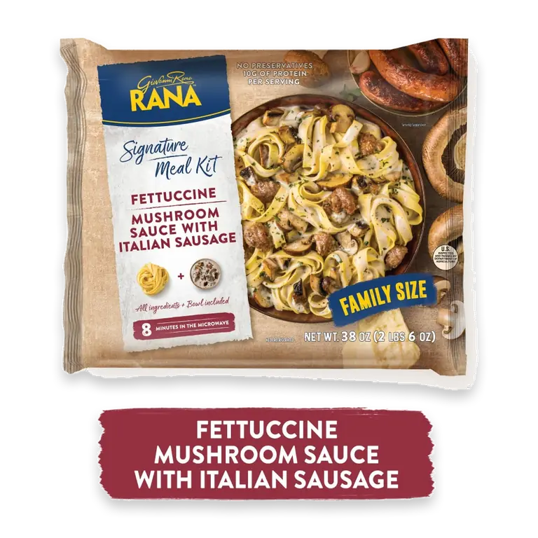 Giovanni Rana Sausage Mushroom Fettuccine Signature Meal Kit
