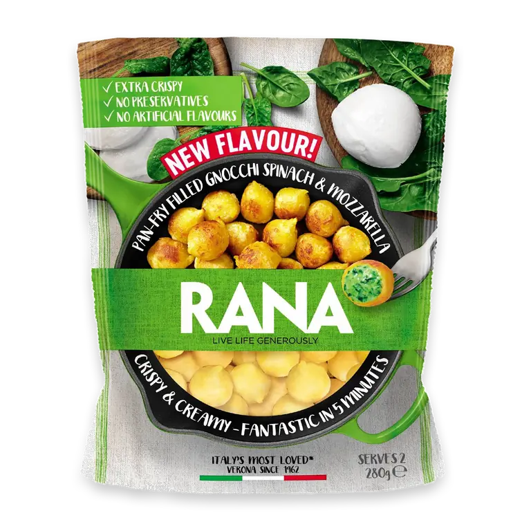 Pan-Fry Gnocchi Spinach & Mozzarella