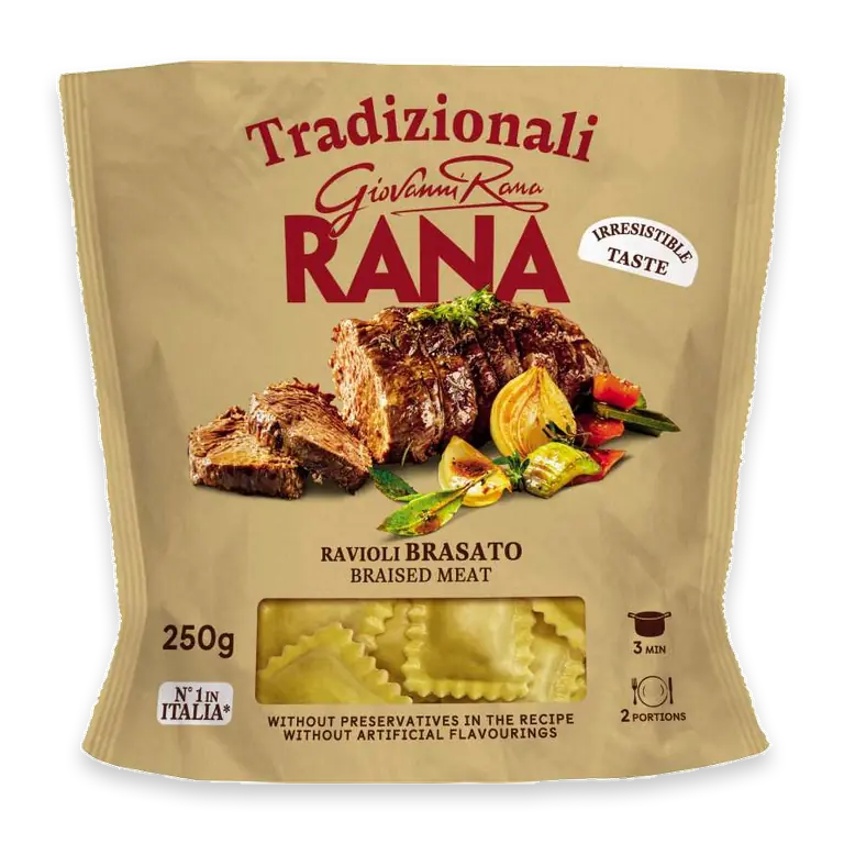 Ravioli Bräserat kött