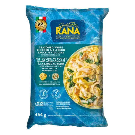 Seasoned White Chicken & Alfredo Sauce Fettuccine 454 g