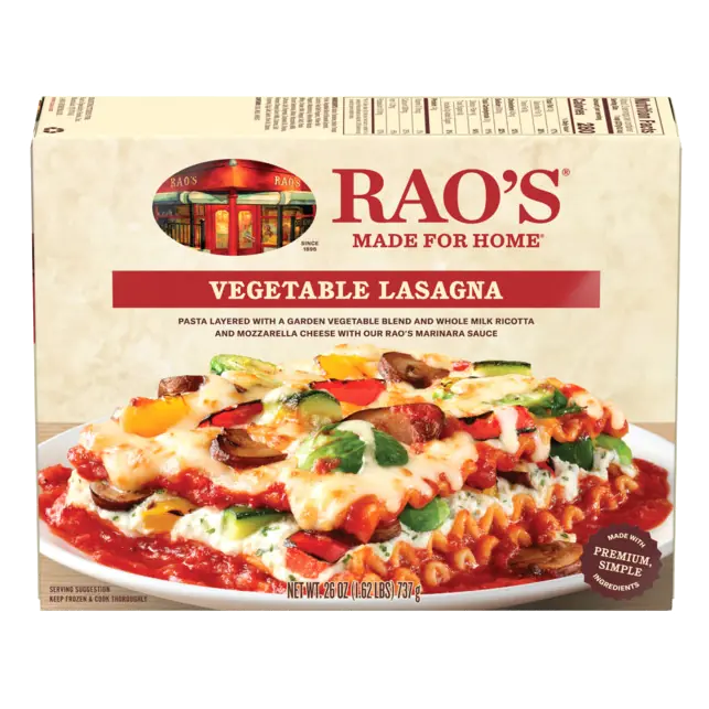 Made for Home Vegetable Lasagna Frozen Meal
