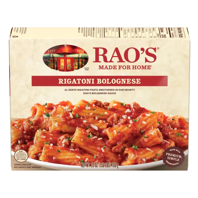 Rigatoni Bolognese Frozen Meal