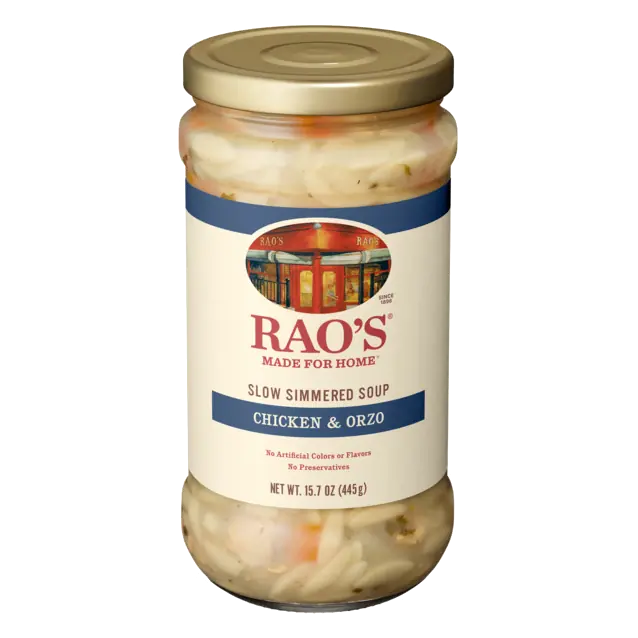 Slow Simmered Chicken & Orzo Soup