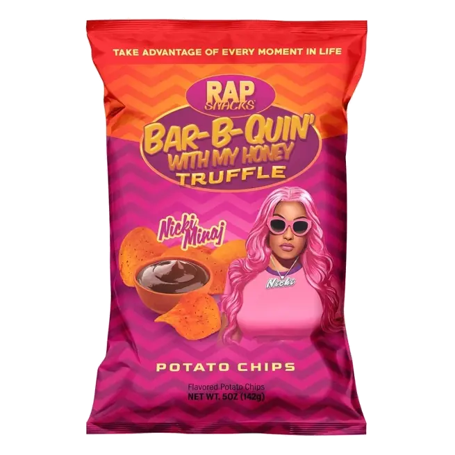 Rap Snacks BBQ Truffle Potato Chips, Nicki Minaj – 5oz