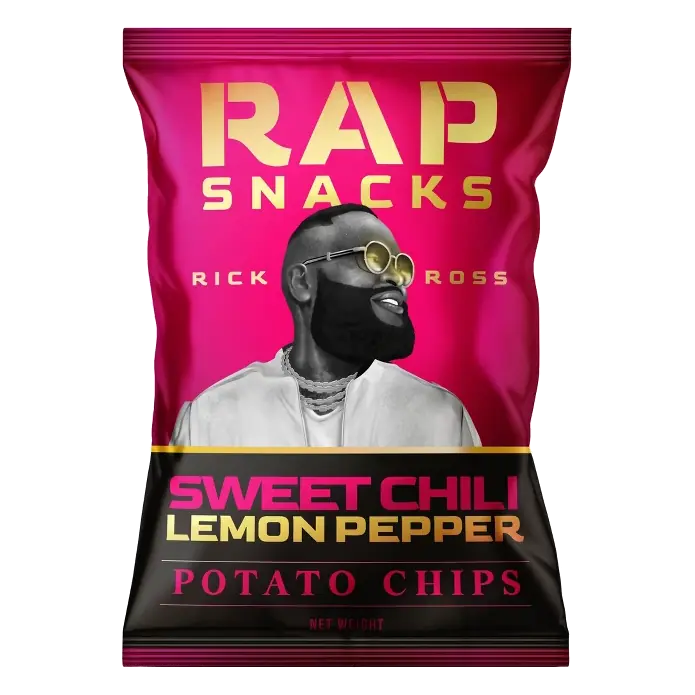 Rap Snacks Sweet Chili Lemon Pepper Potato Chips, Rick Ross – 2.5oz