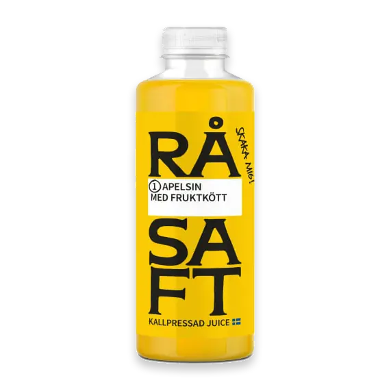Apelsin med Fruktkött Kallpressad Juice