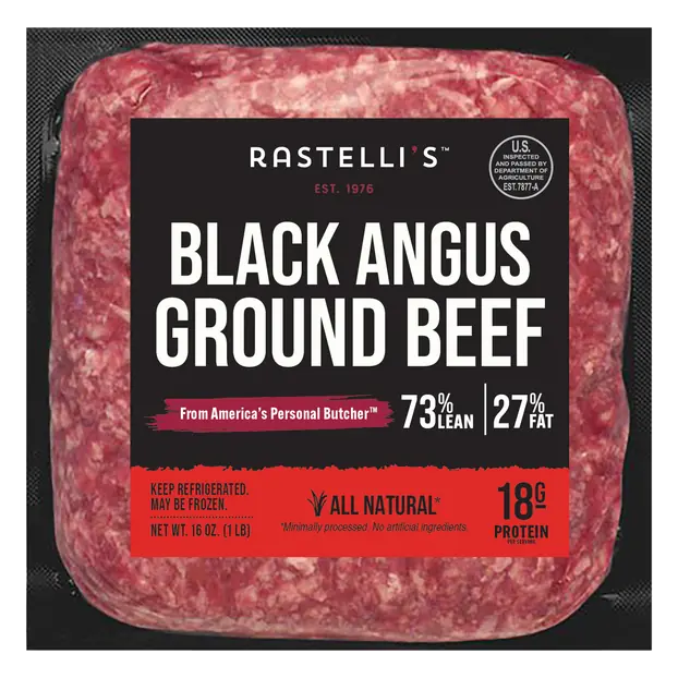 73% Lean 27% Fat Black Angus Ground Beef Fresh