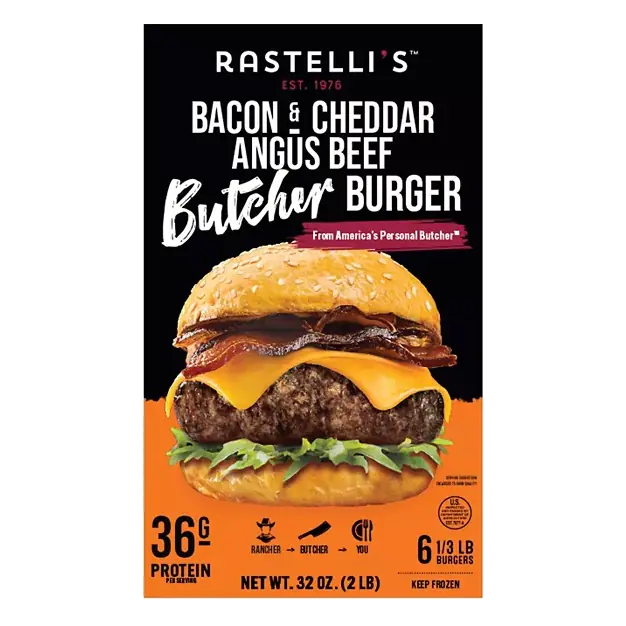 Angus Beef Bacon & Cheddar Butcher Burger