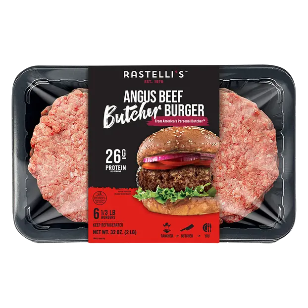 Butcher Angus Beef Burger - 6 ct