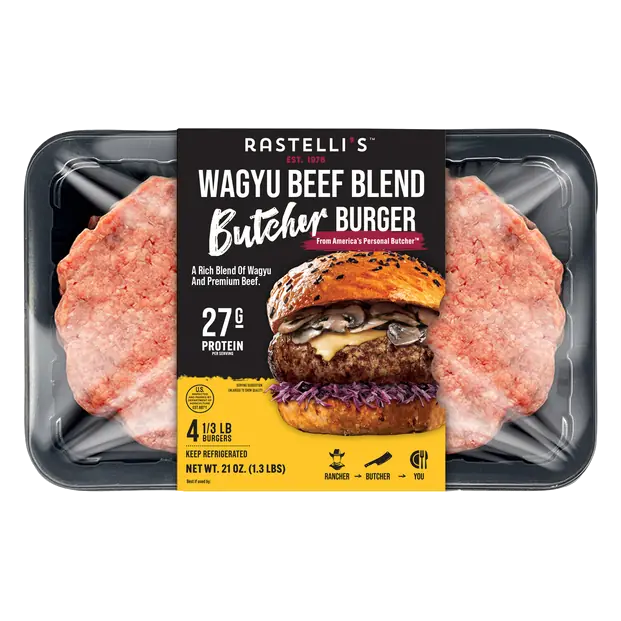 Butcher Wagyu Beef Burger - 4 ct