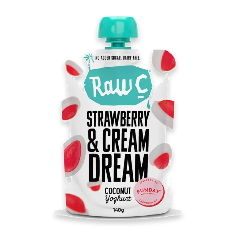 Coconut Yoghurt Pouch Funday Strawberries & Cream