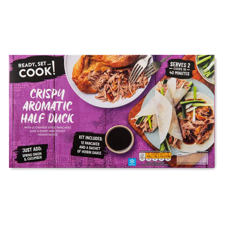 Crispy Aromatic Half Duck with Pancakes