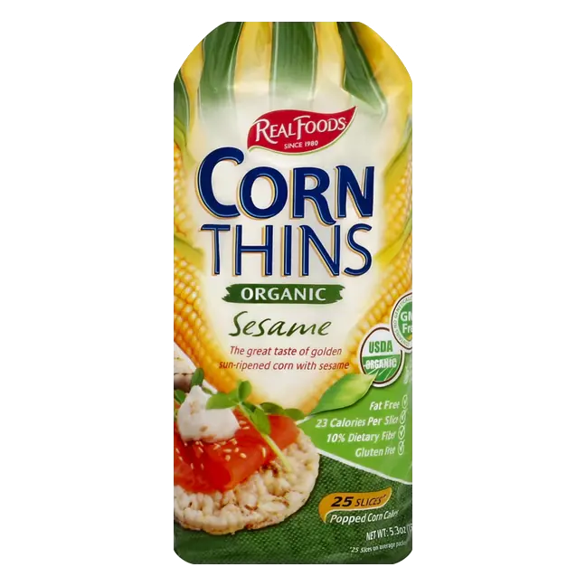 Corn Thins Sesame Organic