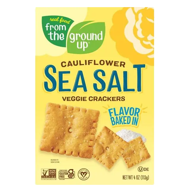 Sea Salt Cauliflower Crackers