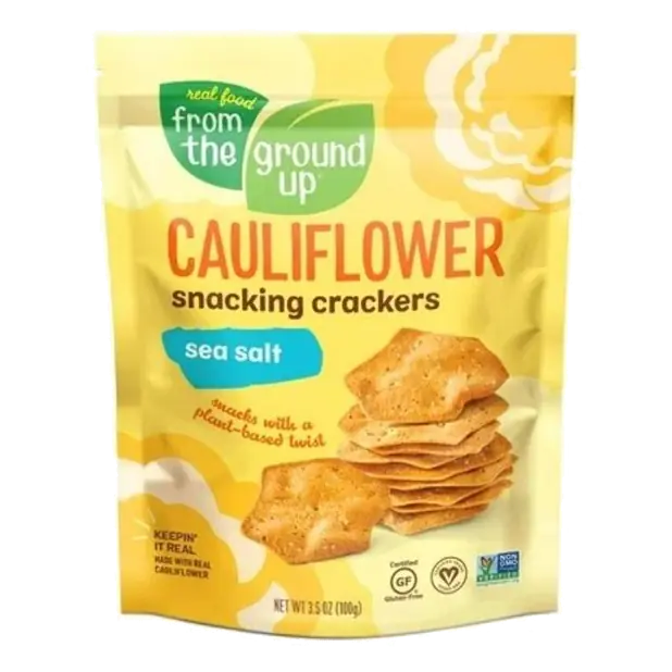 Sea Salt Cauliflower Snacking Crackers