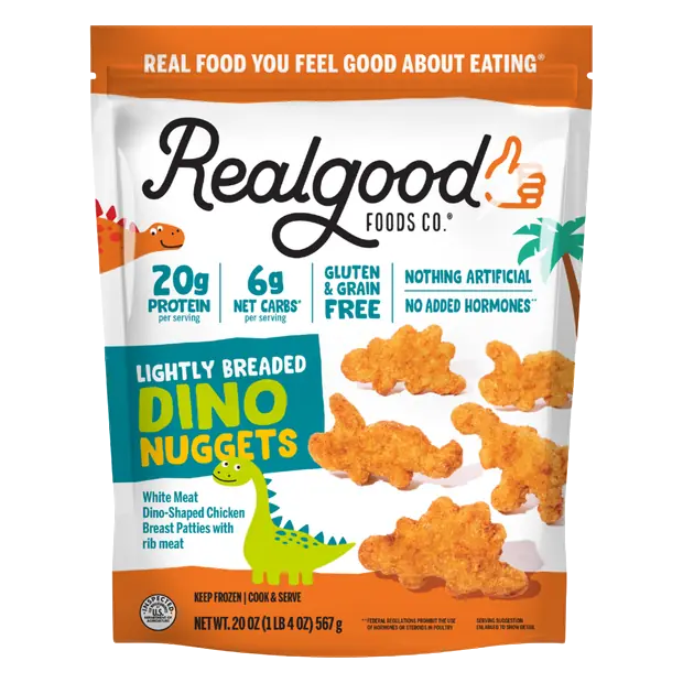 Foods Co. Lightly Breaded Dino Nuggets Frozen