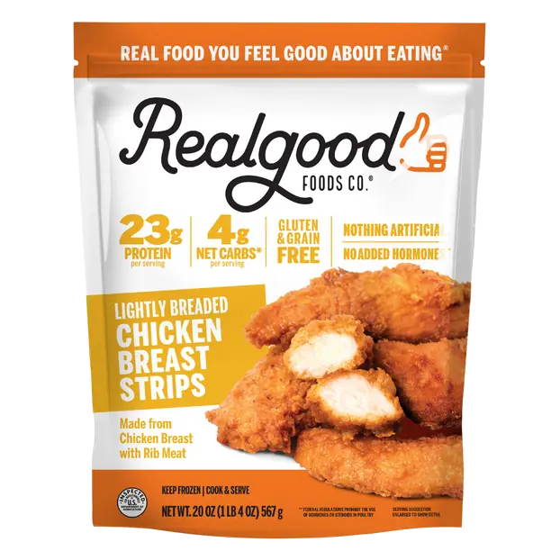 Lightly Breaded Chicken Strips Frozen