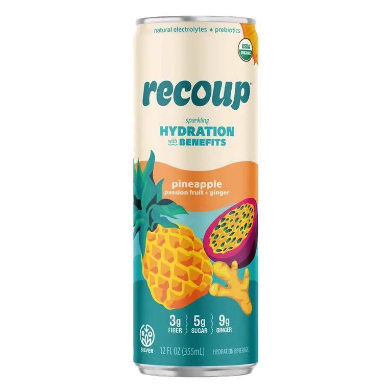 Recoup Pineapple Passionfruit Ginger Sparkling Hydration, 12 fl oz
