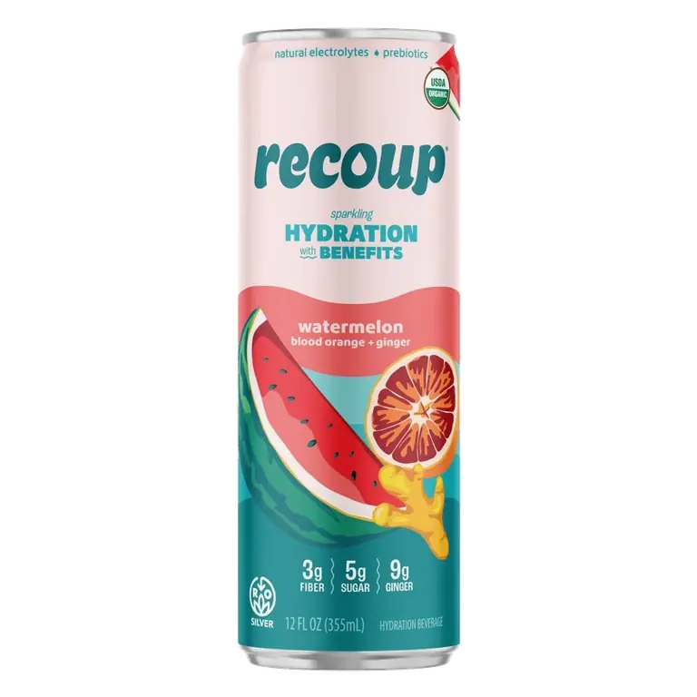 Recoup Watermelon Blood Orange Ginger Sparkling Hydration, 12 fl oz